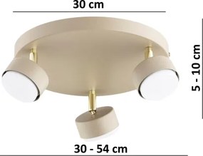 Brilagi - Spot LED MONO 3xGX53/30W/230V bej/auriu