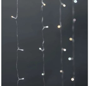 Nedis WIFILXC02W200 - Cortină LED de Crăciun, 200 LED, 11 funcții, 6 m, IP65, Wi‑Fi Tuya