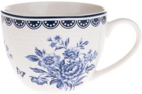 Set de 4 cești din porțelan Blue Rose, 90 ml