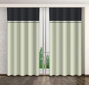 Perdele decorative de dormitor, bej, în două culori Lungime: 270 cm