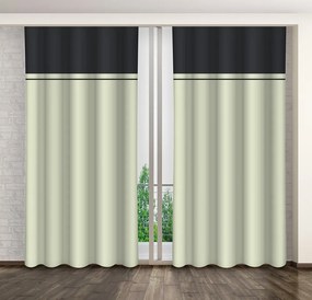 Draperii decorative de dormitor, bej, în două culori Lungime: 270 cm