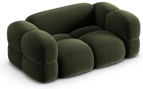 Canapea verde cu tapițerie din catifea 180 cm Loretto – Cosmopolitan Design
