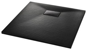 Cadita de dus, negru, 90 x 90 cm, SMC Negru, 90 x 90 cm