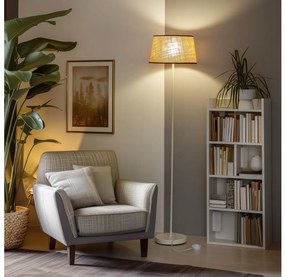 Brilagi - Lampă LED de podea CERIA 1xE27/40W/230V Ø 35 cm bej/alb