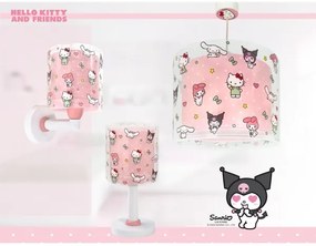 Dalber 41259 - Aplică de perete pentru copii HELLO KITTY & FRIENDS 1xE27/15W/230V, roz