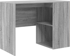 vidaXL Birou cu raft Gri Sonoma 102 x 50 x 75 cm Lemn compozit