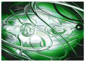 Tabloul abstract verde (70x50 cm)
