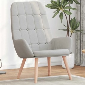vidaXL Scaun de relaxare Cloud Grey Fabric