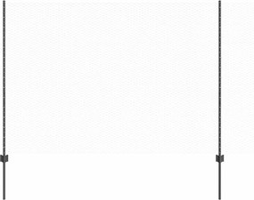 vidaXL Gard cu Stâlp Gri 1,6 x 25 m Oțel și PVC