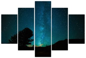 Tablou cu cerul nocturn și stele (150x105 cm)