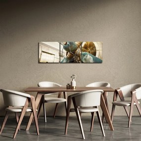 Tablou - Elice de avion vechi (cu ceas) (90x30 cm)