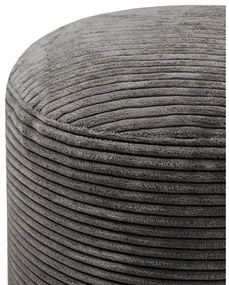 Fotoliu bean bag verde cu tapițerie din catifea reiată Mini – SLOWDOWN