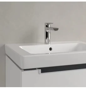 Set mobilier 58.7cm Villeroy&amp;Boch Subway 2.0 alb lucios, cu lavoar Subway 2.0, A68700DH+7113F001