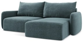 Colțar turcoaz extensibil/cu spațiu de depozitare (cu colț pe partea dreaptă) Kalena – Makamii