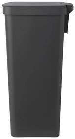 Cos cu pedala Brabantia StepUp 1005557, 40 L, Materiale ecologice, Deschidere mare, Gri închis