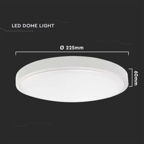 Plafonieră LED de exterior cu senzor LED/18W/230V 3000K IP44 alb