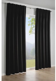 Draperie neagră 245x140 cm Dimout - Gardinia
