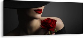 Tablou - Femeia cu flori (120x50 cm)