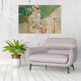 Tablou - Berthe Morisot, Young Woman Knitting, reproducere (90x60 cm)