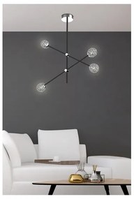 Lustră pe tijă PAKSOS 6xG9/5W/230V neagră