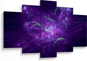 Tablou -abstracție violetă (150x105 cm)