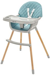 Scaun de masă pentru copii Baby Mix Freja wooden, verde
