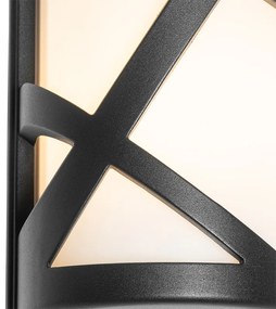 Aplică modernă de perete neagră IP44 - Suzie