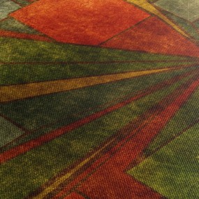 Tablou cu abstracție geometrică (90x60 cm)