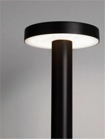 Stalp de exterior pentru terasa sau gradina, MOOD negru H-20cm