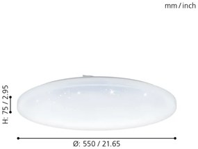 Eglo 98448 - LED Plafonieră FRANIA LED/49,5W/230V