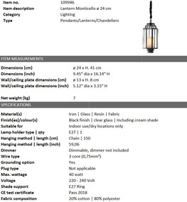 Lustra design LUX Monticello S 109946 HZ