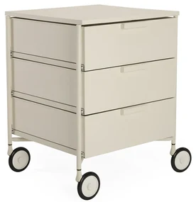 Comodă de birou MOBIL MAT 3 cu roți, mai multe culori - Kartell Culoare: alb mat