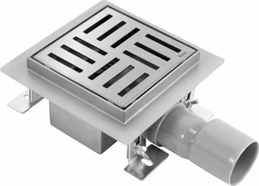 Set rigola pentru dus plus capac inox periat Rea Cross 12 cm