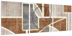 Tablou - Forme (cu ceas) (90x30 cm)