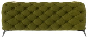 Canapea verde cu tapițerie din catifea 185 cm Chelsea – Ropez