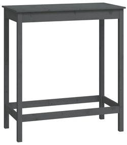 822154 vidaXL Masă de bar, gri, 100x50x110 cm, lemn masiv de pin