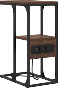 vidaXL Dulap de noapte Stejar brun 41.5 x 26 x 60.5 cm Lemn compozit