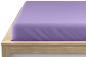 Cearsaf Jersey cu elastic 180 x 200 cm mov deschis