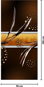 Fototapet pentru ușă - Fluturi abstract (95x205cm)