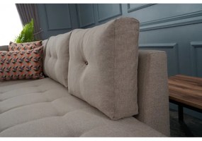 Canapea Tip Coltar Extensibil Manama Corner Sofa Bed Left - Cream