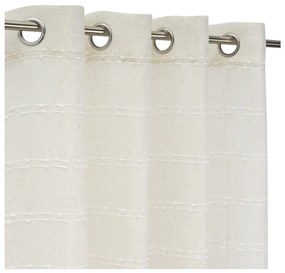 Draperie albă-bej din amestec de in 140x260 cm Nodes – Casa Selección