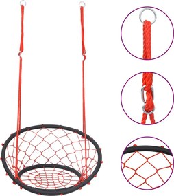 vidaXL Scaun de leagăn din plasă, 60 cm