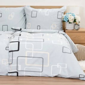 Lenjerie de pat 4Home Square bumbac creponat, 140 x 200 cm, 70 x 90 cm