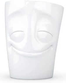 Cană cu toartă din porțelan 58products, 350 ml, alb