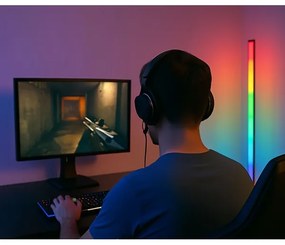 Grundig - Lampă de podea LED RGBW reglabilă LED/6W/230V + telecomandă