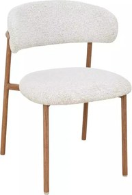 Scaun tapițat Elton II 255 bej deschis/stejar