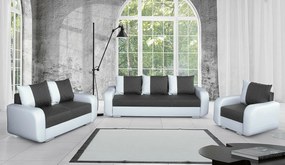 Set mobilier tapițat Temple A103Cutie de pat, Piele eco + Tapiterie, Picioare: Plastic