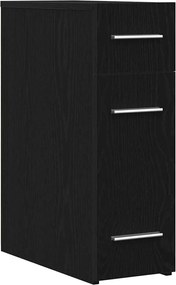 vidaXL Dulap de farmacie Stejar negru 20 x 45.5 x 60 cm Lemn compozit