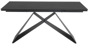 Masa extensibila Westin Ceramic Sahara negru/negru mat L160-240 cm