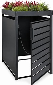 Dulap STILISTA pentru 1 pubelă, 68 x 124 x 80 cm, antracit